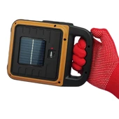 Taşınabilir 4 Farklı Fonksiyonlu Güneş Enerjili ve USB ile Şarj Olabilen Portatif Led Işıldak HS-8020 - 1