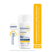 Bioderma Photoderm XDefense Spf50+ Tüm Cilt Tipleri Antioksidan Etkili Renksiz Güneş Kremi 40 ml thumbnail 2