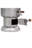 Porselen Kulplu 2,5 Litre Çelik Semaver Alüminyum Demlikli (TAŞIMA ÇANTALI) - 4