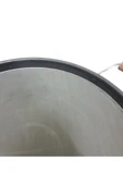 Kavurma Sacı 40 Cm Derin Saplı Ham Demir Kordonlu Kavurma Tavası - 2