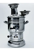 Semaver Yep Yeni Turbolu Krom Sözenler / 4,5 Lt Odun Kömürlü - 5