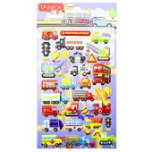 Tanex Kids Sticker Puffy Ulaşım Araçları Serisi 33 Parça (26155) - 1