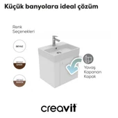 Font Lavabo Dolabı 50 cm Beyaz - 4