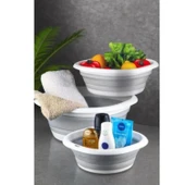 Bee Home Katlanabilir Badya Plastik Çok Amaçlı Leğen – 5L, Pratik ve Kompakt Tasarım AK-699 - 2