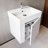 Font Lavabo Dolabı 50 cm Beyaz - 3