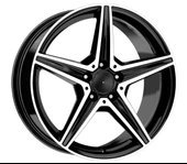 R1 Wheels 18 inç 5*112 ET48 Parlak Siyah Jant Takımı (J-3409) - 1