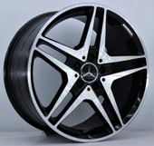 R1 Wheels 18 inç 5*112 ET48 Siyah Jant Takımı (J-1349) - 1