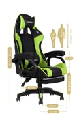 Fashcolle Dynamic Green Masajlı Oyuncu Koltuğu - 5