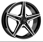 R1 Wheels 19 inç 5*112 ET43 Parlak Siyah Jant Takımı (J-3411) - 1
