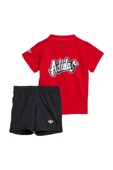 adidas Bebek  Kırmızı  BEBEK ESOFMAN TAKIMI SHORT TEE SET JC9102 - 1