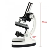 Mikroskop Taşınabilir Set 28 Parça Eğitim Mikroskop Kiti 300X 600X Ve 1200X Çocuklara - 3