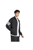 adidas Erkek  Siyah  Ceket M FI 3S TT JD4885 - 4