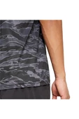 adidas Erkek  Siyah  T-Shirt CAMO AOP TEE JN5953 - 6