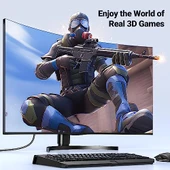 UGREEN 4K HDMI Kablosu ARC 3D Ethernet için PS5 Xbox Series S DVD Monitör (3M) thumbnail 6