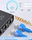 Rj45 Gigabit Ethernet Çoklayıcı 1x4 100m İletim - 7