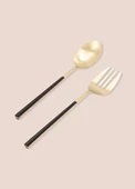 The Mia CKB0248 Bianco Salata Servis Takımı 2 Parça Gold - 2