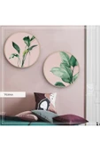 Metal Çerçeveli Gerçek Camlı Yuvarlak Tablo Verna 2li Set - 1