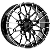 R1 Wheels 19 inç 5*112 ET40 Parlak Siyah Jant Takımı (J-3515) - 1