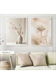 Metal Çerçeveli Gerçek Camlı Tablo Elegance 2 liSet - 1