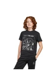 adidas Siyah Unisex Çocuk   T-Shirt J SW MNDO GFX T JD4547 thumbnail 1
