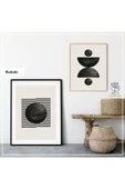 Metal Çerçeveli Gerçek Camlı Tablo Baligle 2 Li Set - 1