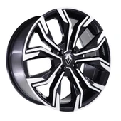 R1 Wheels 17 inç 5*114 ET40 Parlak Siyah Jant Takımı (J-3521) - 1