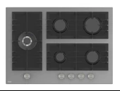 Ferre Flowart BL Modüler Seriisi 3'lü Gri Ankastre Set ( QBL62CPR-BL138-D065 ) - 3