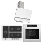 Ferre Flowart BL Modüler Seriisi 3'lü Beyaz Ankastre Set ( QBL62CB-BL136-D081 ) thumbnail 1