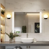 12 Watt Modern Tasarım İç ve Dış Mekan, Bahçe, Balkon, Banyo Apliği Günışığı Led Armatür Duvar Aplik thumbnail 8