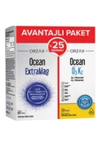 Ocean Extramag 60 Tablet + Ocean D3 K2 20 Ml %25 İndirimli Kofre - SKT:11/2027 - 1