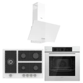 Ferre Flowart BL Modüler Seriisi 3'lü Beyaz Ankastre Set ( QBL62CB-BL136-D087 ) thumbnail 1