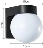 2 Adet 12 Watt Modern Tasarım İç ve Dış Mekan, Bahçe, Balkon Banyo Apliği Günışığı 3000K Led Armatür thumbnail 7