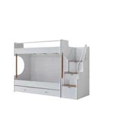 Ranza, Vita Bohem Genç Odası Takımı Yavrulu Beyaz Ranza + Dört Kapaklı Dolap - 6