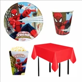 ÖRÜMCEK ADAM TABAK-BARDAK-M.KUTUSU-M.ÖRTÜSÜ thumbnail 1