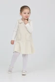 Kız Çocuk Şanel Kumaş Cepli  2'li Elbise (Elbise+Bady Bluz)12175 - 8