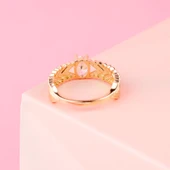 8 Ayar Altın Şerit Trend Yüzük - 5