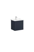 Vitra 68706 Vitra Root Classic Kapaklı Lavabo Dolabı, 60 Cm, Mat Lacivert (Klasik Lavabo Dahil) - 1