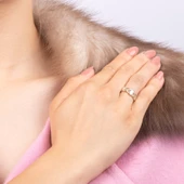 8 Ayar Altın Şerit Trend Yüzük - 1