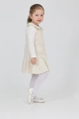 Kız Çocuk Şanel Kumaş Cepli  2'li Elbise (Elbise+Bady Bluz)12175 - 9