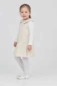 Kız Çocuk Şanel Kumaş Cepli  2'li Elbise (Elbise+Bady Bluz)12175 - 6