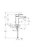 Artema Root Square A42732 Lavabo Bataryası, Krom - 3
