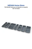 Çekmece Içi Kaşıklık Ve Bıçaklık Düzenleyici  Antresit, 114x48 Yandan Ve Boydan 4Cm Kesilebilir - 4