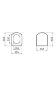 Artema Valarte Soft Klozet Kapağı Dp-Beyaz  124-003-009 Yavaş Kapanır - 2