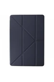 Ipad (A16) 11. Nesil 2025 11 ınç Kılıf Kalem Bölmeli Trifolding Standlı Uyku Modlu Silikon Kapak  Lacivert - 5