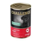 Challenge Sığır Etli Yetişkin Köpek Konservesi 400 gr 12 Adet - 1