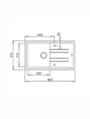 Teka Stone 50 B TG Metalik Siyah Eviye 115330017 - 3