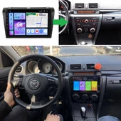 Mazda Mazda 3 Araç Multimedya Android Ekran Carplay Navigasyon Double Teyp 2+32 9" 04-09 Black BLUEWAY - 5