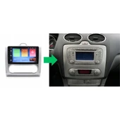 Ford Focus 2 Araç Multimedya Android Ekran Carplay Double Teyp 4+64 9" 05-11 Dijital Silver BLUEWAY - 5