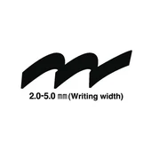 Artline Ahşap Kalemi Kesik Uçlu 2.5 MM Siyah EK-95 - 3