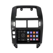 Volkswagen Polo Araç Multimedya Android Ekran Carplay Double Teyp 4+64 9" 05-09 Black BLUEWAY - 4